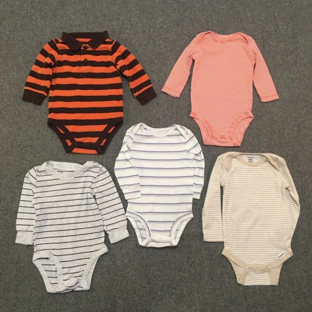 Baby Boy 6-9 Months Clothing Lot 16x Pieces Bulk Winter Colorful Striped - Picture 4 of 11
